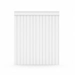 Painel Ripado de Parede Branco 1,97m x 1,02m com Arremate - frente