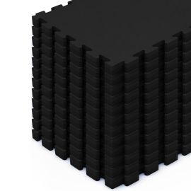 Kit 12 Tatames EVA 30mm preto - 1x1m