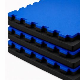 Kit 6 Tatames de EVA 30mm - Azul e Preto