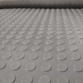 Piso Moeda Laminado Antiderrapante  Cinza 1.30 largura
