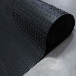 Piso Moeda Laminado Preto 3,5mm – Largura 1,30m | Decofix