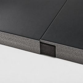 Tatame em Rolo Decofix 40mm Preto - aberto