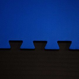 Kit 4 Tatames EVA 40mm - Bicolor - (Azul e Preto) 1x1