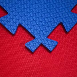 KIT 12 TATAMES EVA 40MM - Bicolor - (Vermelho e Azul) 1x1