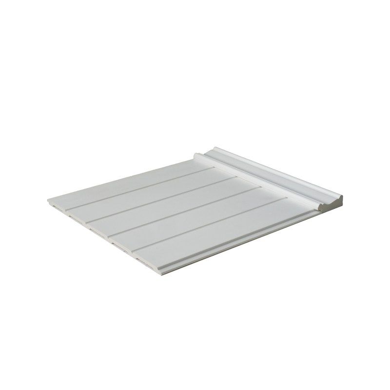 Painel Ripado de Parede Branco 1,97m x 1,02m com Arremate - detalhe