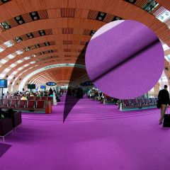 Rolo Fechado 100m² - Carpete Eventos Lilás 