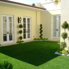 Rolo de 50m²  Grama Sintética 20mm Profissional  p/ Áreas Externas c/ Proteção UV e Antifungos Bicolor 