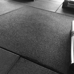 Piso Academia 1x1m Preto Crossfit Antiderrapante em Placas
