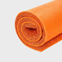 Rolo 12m Capacho Vinil Profissonal Laranja Decofix 12mm