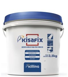 Cola para Pisos Vinílicos Em manta e em Régua 3,5kg Kisafix - Rende 10m²
