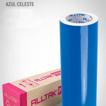 Vinil Adesivo Alltak Premium - Azul Celeste 61cm