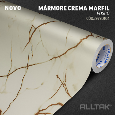 Vinil Adesivo Alltak Decor - Marmore Crema Marfil Fosco 1,22m
