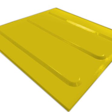 Piso Tátil Direcional - Amarelo - Unidade
