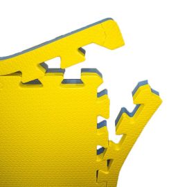 Tatame EVA 30mm - Amarelo e Azul Royal