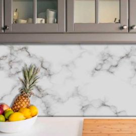 Vinil Adesivo  Mármore Bianco -  1 x 1,20 - Para Envelopamentos 