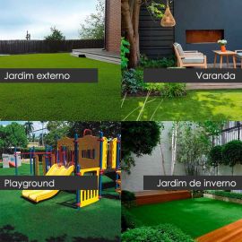Grama Sintética de Jardim Bicolor - 20mm UV e Anti-fungo - Por M²