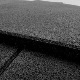 Piso Academia 50x50cm Preto Emborrachado Crossfit Antiderrapante em Placas