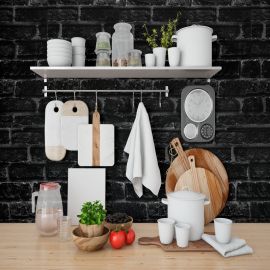 Vinil Adesivo Tijolo Preto -  1 x 1,22 - Para Envelopamentos 