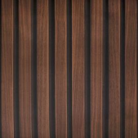 Vinil Adesivo Madeira Ripada Burgo -  1 x 120cm - Para Envelopamentos 