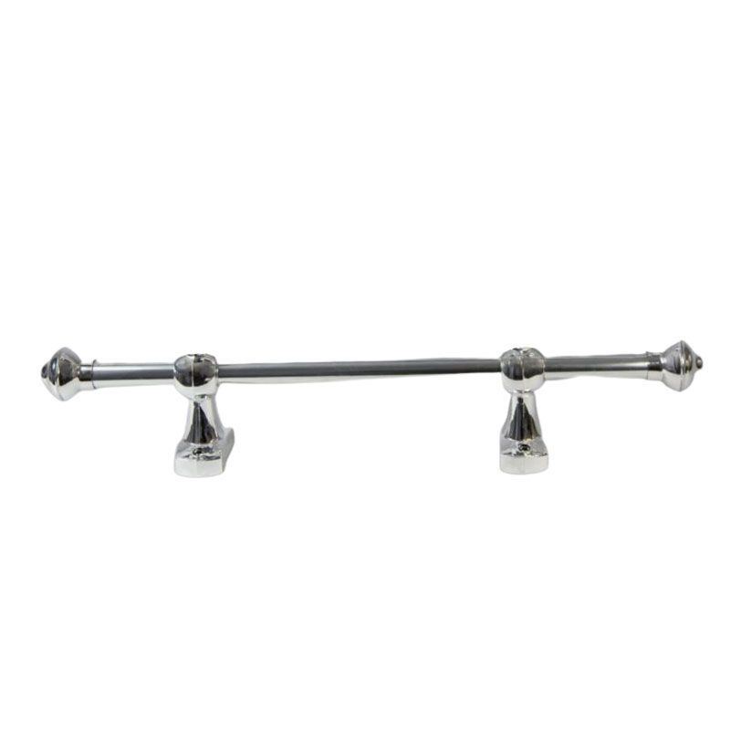 Kit simples N2 - 1,5mt - 2 suportes - Cromado