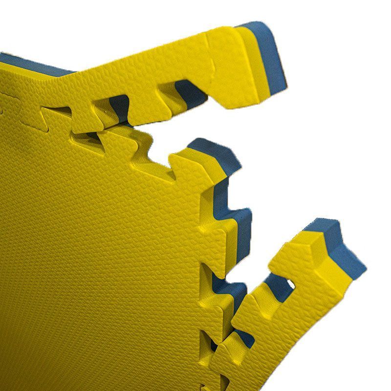 Tatame EVA 30mm - Amarelo e Azul Royal