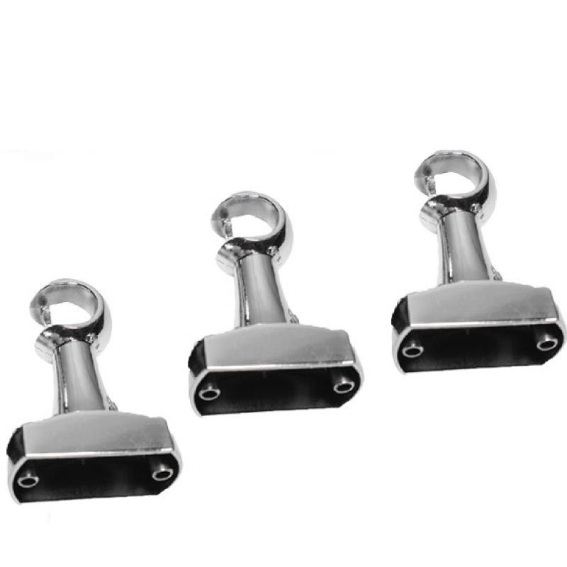 Kit simples N2 - 3,00mt com emenda - 3 suportes - Cromado
