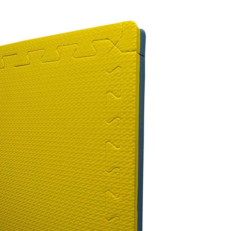 Tatame EVA 30mm - Amarelo e Azul Royal