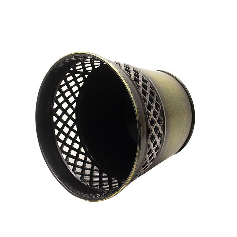 Vaso de Metal Decor p/ Flores - 15 x 14 cm - Verde