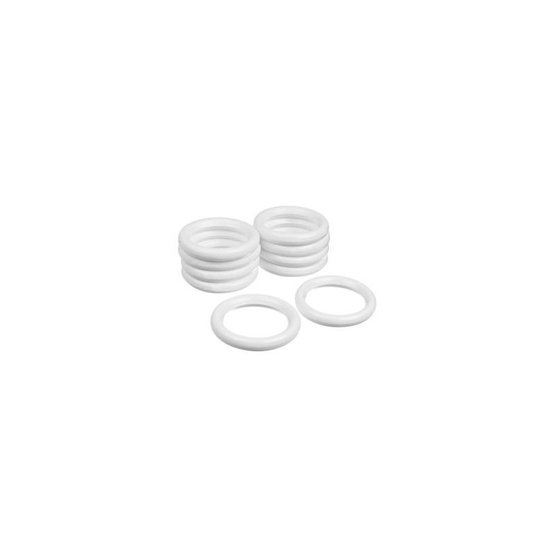 Argola maciça 32mm Branca