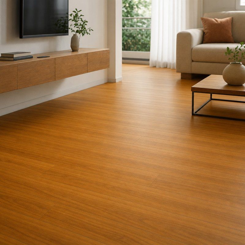 Piso Vinílico Autocolante Pinheiro em Régua - Kit c/ 36 Unidades Caixa 5m² - M-S001 — ambiente
