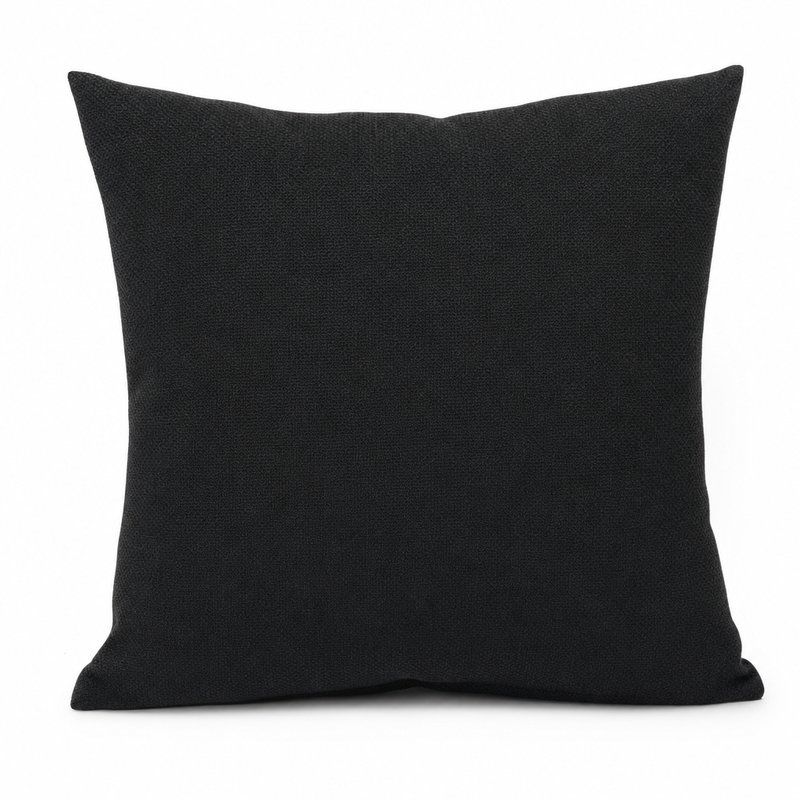 Capa de Almofada Linho Torck Arizona Preto 04 43x43cm