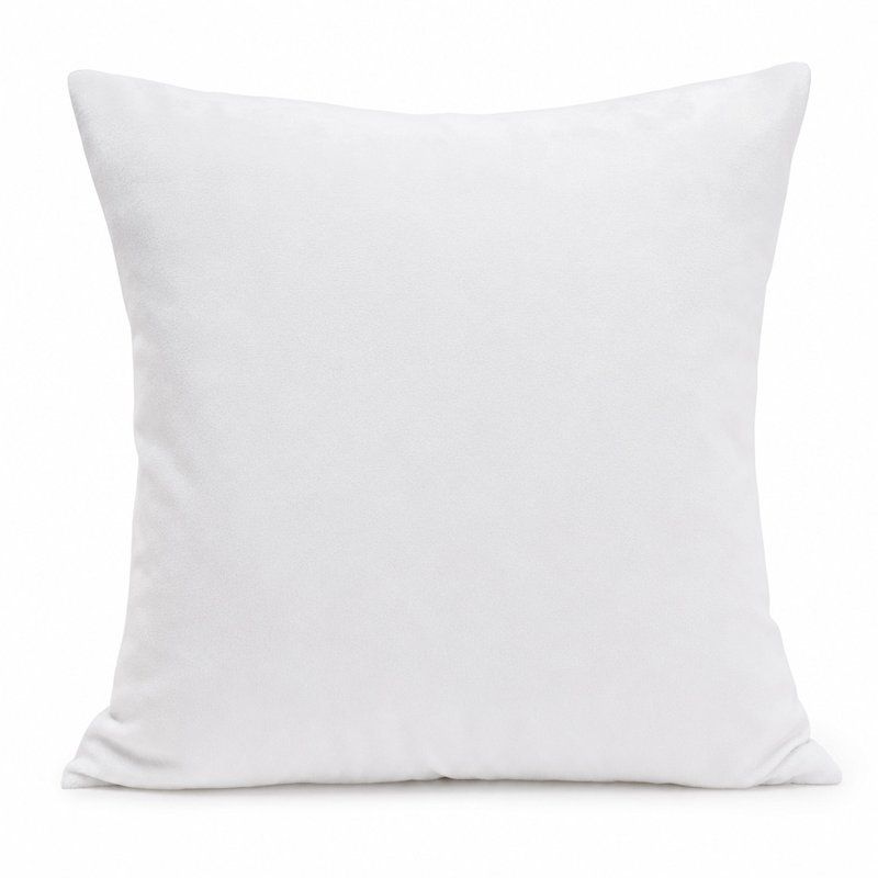 Capa de Almofada Corttex Veludo Branco 01 43x43cm