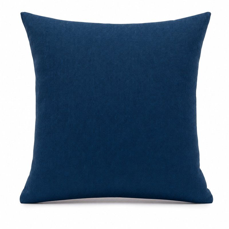Capa de Almofada Linen Look Copertino Azul Marinho 67 43x43cm