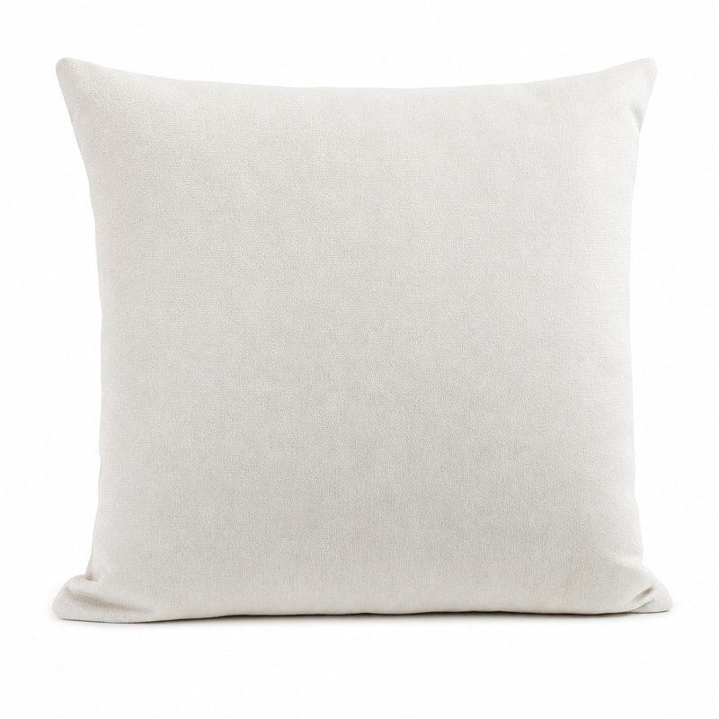 Capa de Almofada Veludo Paris Marfim 09 43x43cm