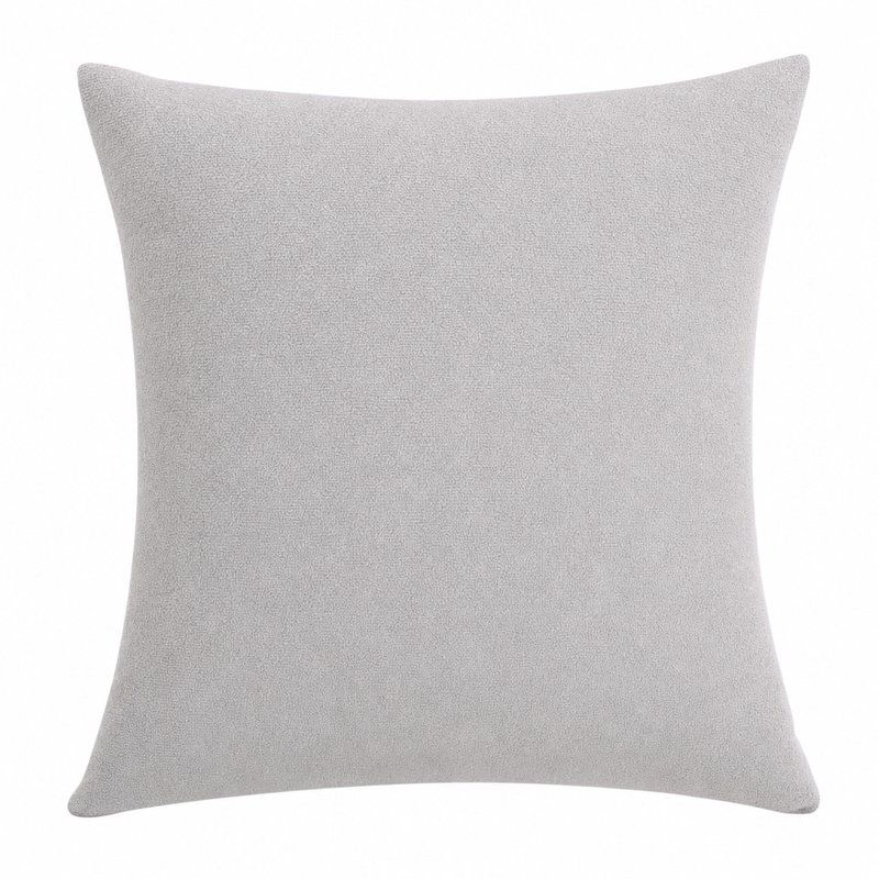 Capa de Almofada Bouclê Salerno Prata 22 43x43cm