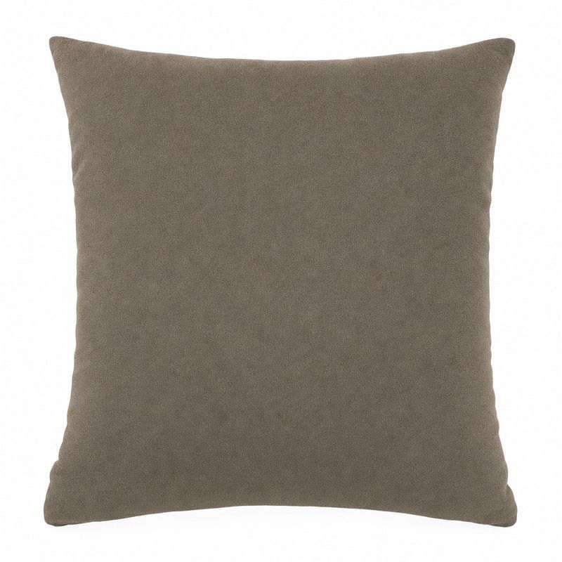 Capa de Almofada Veludo Inca Bege Escuro 03 43x43cm