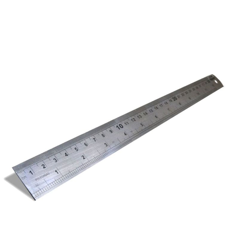 Régua de Aço - 60cm - Compre online. Clique aqui.