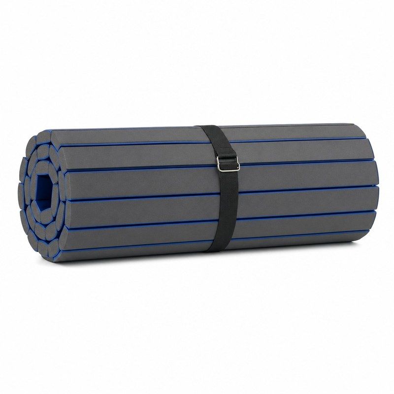 Tatame em Rolo Decofix 30mm Azul - enrolado com alça