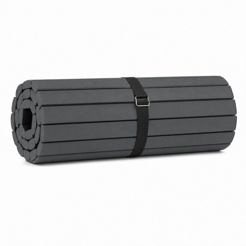 Tatame em Rolo Decofix 30mm Cinza - enrolado com alça