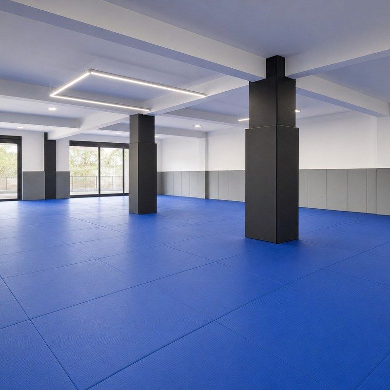 Tatame Olímpico Profissional 2x1m 45mm Azul Royal - academia