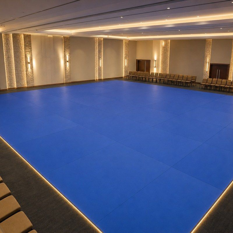 Tatame Olímpico Profissional 2x1m 45mm Azul Royal - evento