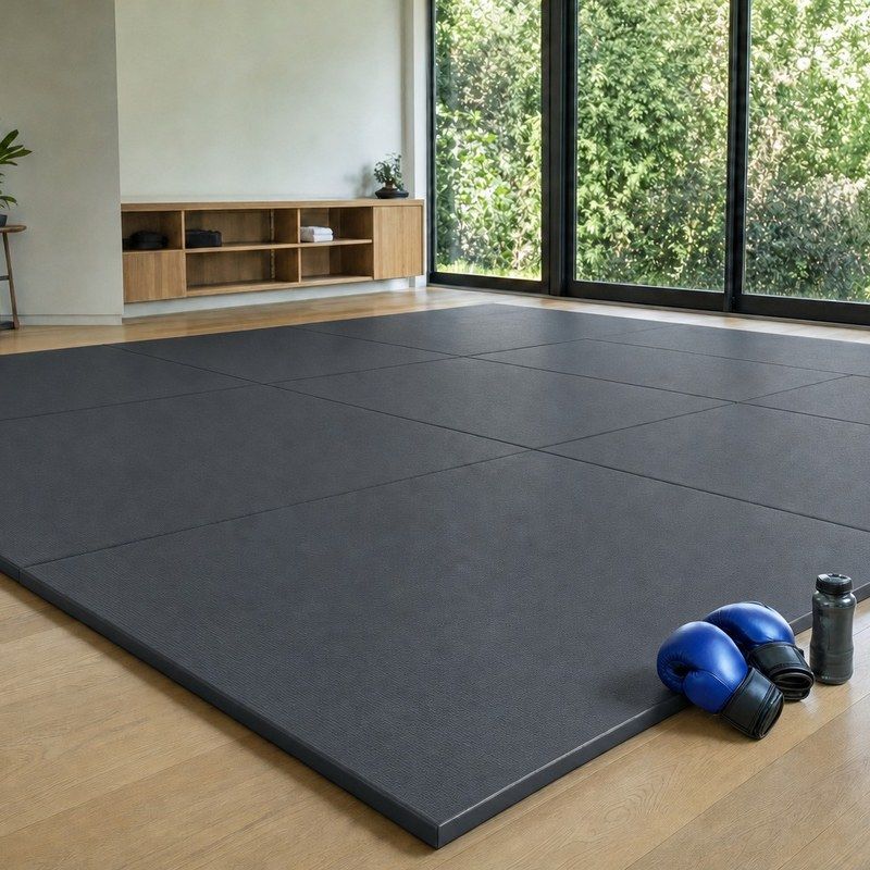 Tatame Olímpico Profissional 2x1m 45mm Grafite - área de treino em casa