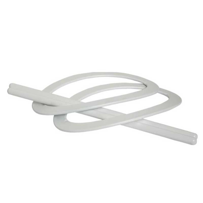 Fivela oval Branco
