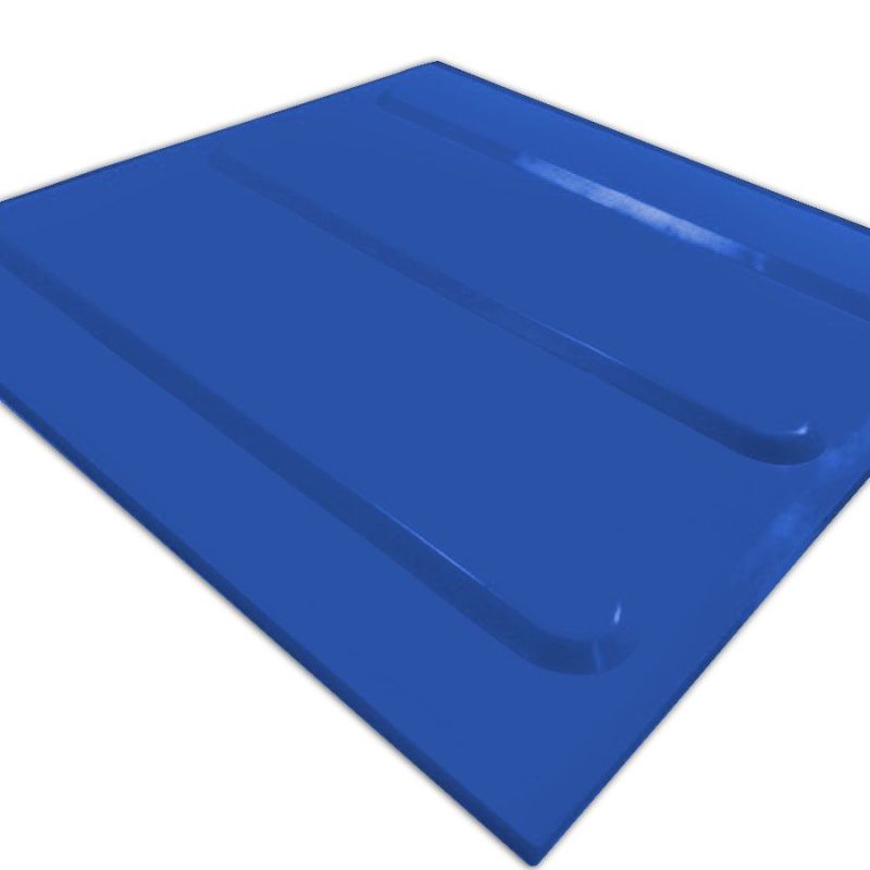 Piso Tátil Direcional - Azul - 1m² KIT c/ 16 placas 
