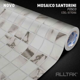 Vinil Adesivo Mozaico Santorini  Fosco - 1,22m