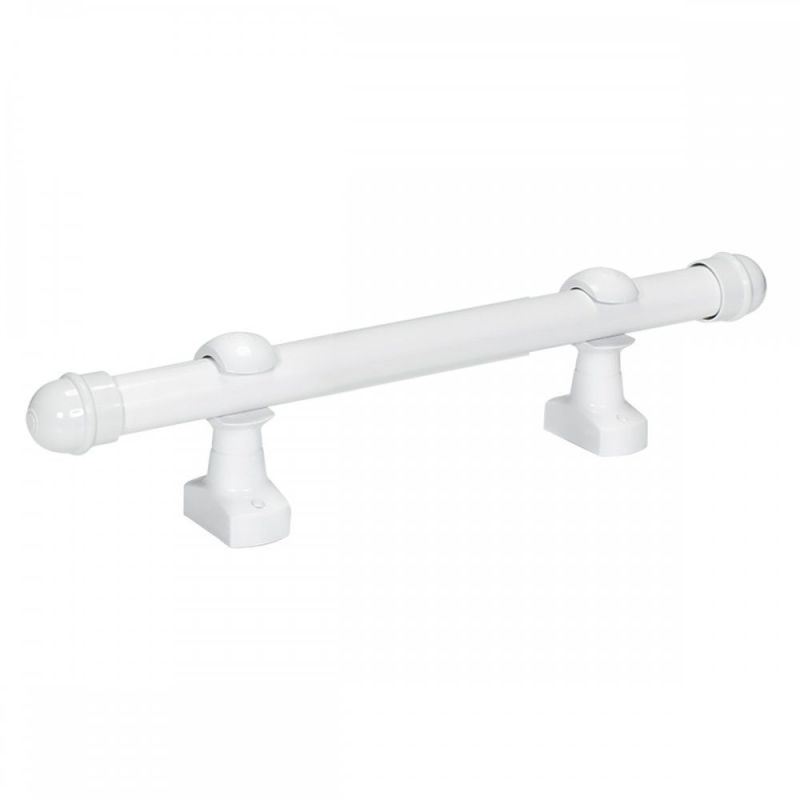 Kit simples N2 - 2,00mt - 2 suportes - Branco 