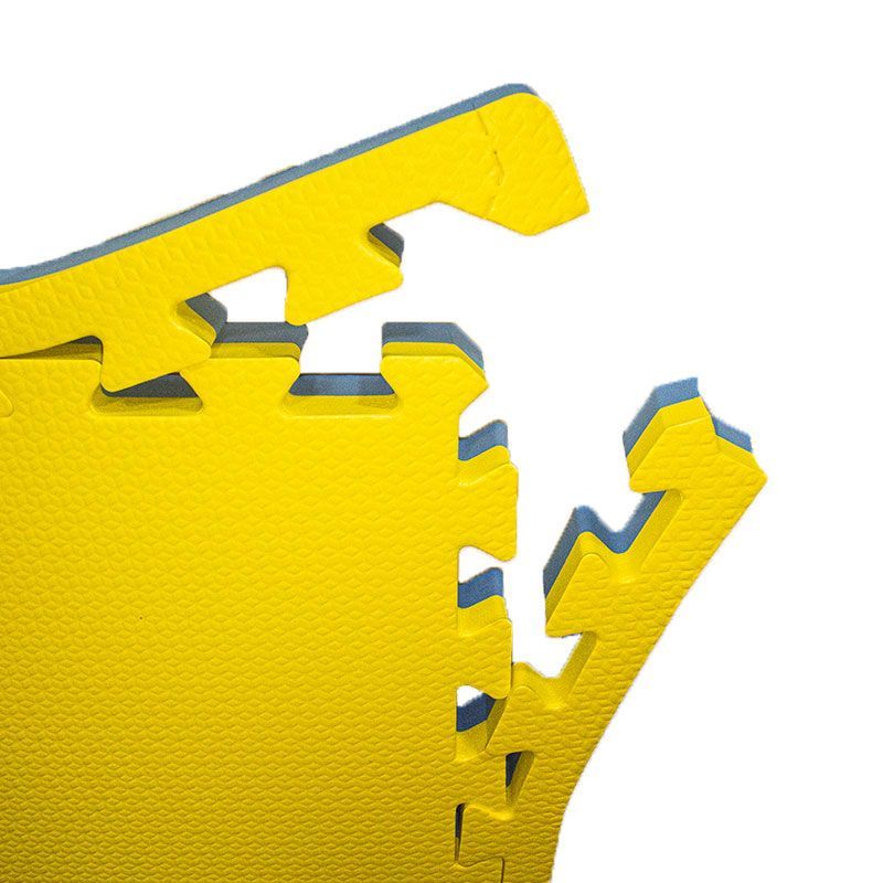 Tatame EVA 30mm - Amarelo e Azul Royal