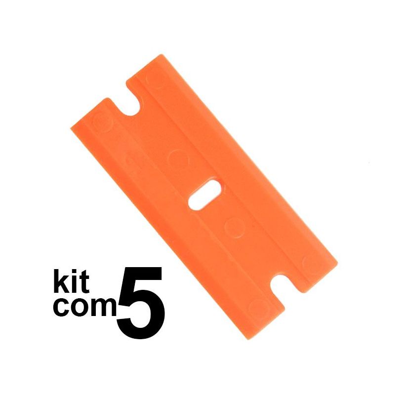 Raspador de Vidro - Metálico c/ 5 Lâminas Plásticas 