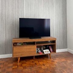 Painel Ripado Autocolante Nogueira Premium Decofix 0,6x2,8m - FC7052-4-A
