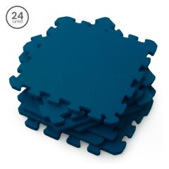 Kit 24 Tatame EVA 10mm - azul dinamarca - 50x50cm